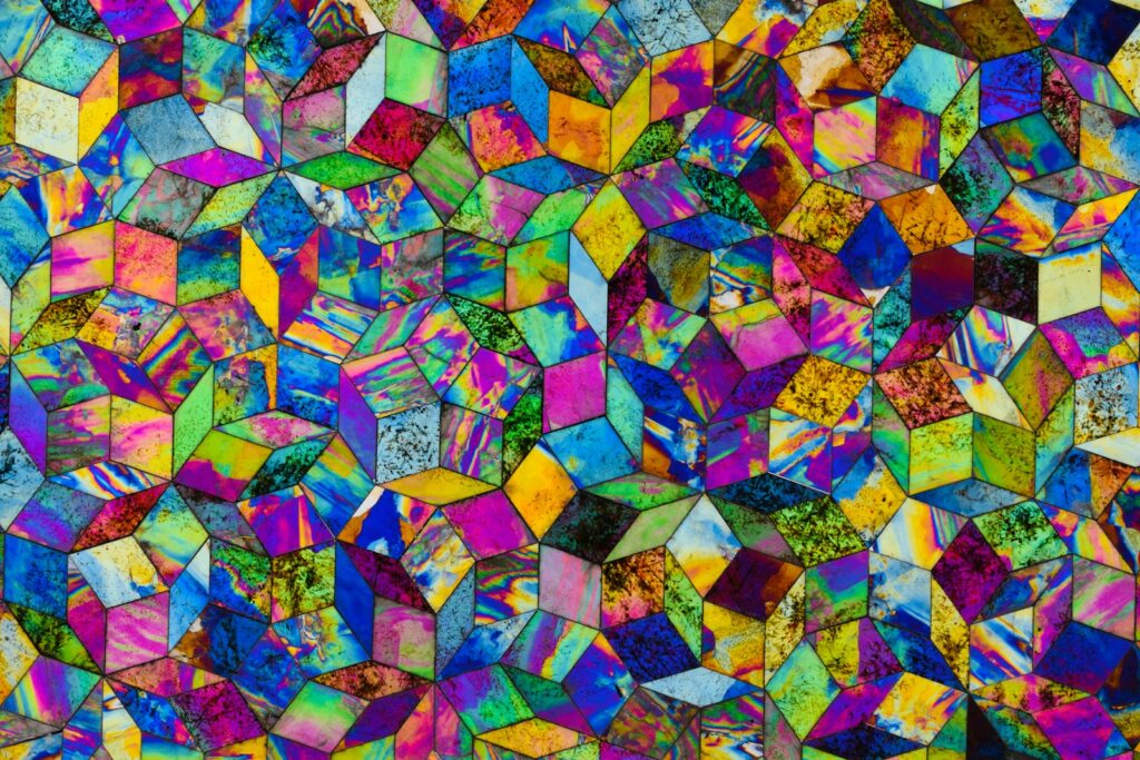 a close up of a colorful background